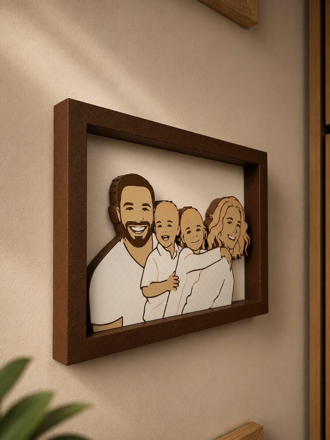 Egyedi 3D Cartoon Kép – Fotóból Készült Személyre Szabott Képkeret - Image 3