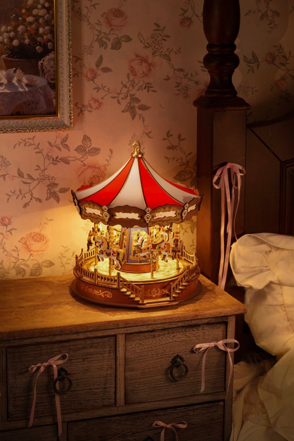 Rolife Classic Carousel – 3D Fa Körhinta Epitokeszlet